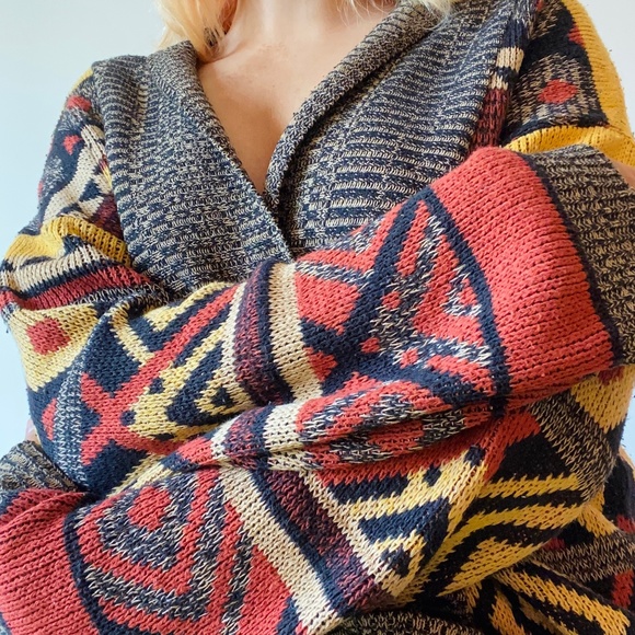 Urban Outfitters Sweaters - Perfect Cozy Patterned Bohemian Cardigan